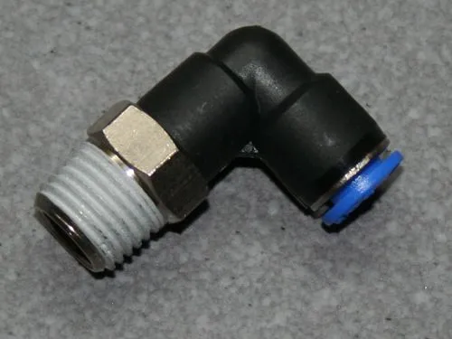 Winkel-Einschraubverschraubung Winkel 90� 1/4 6mm Schlauch.