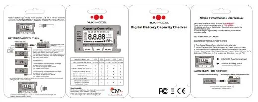 LiPo Checker 1-8s LiXX NiXX ESC Servo Tester Balancer
