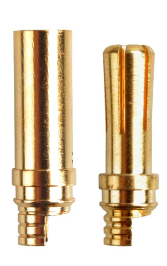 5 Paar Stecker + Buchse Goldkontaktstecker 4mm 
