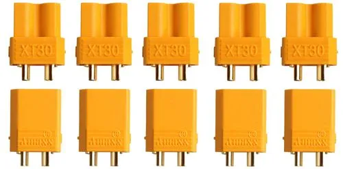 5 Paar Stecker + Buchse Goldkontakt XT30U