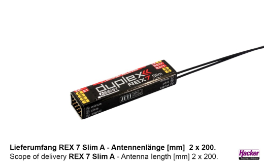DUPLEX 2.4EX Empf�nger REX 7 Slim Assist