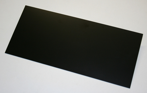 GFK-Platte schwarz 610 x 530 x 0,50 mm +/- 0,10 mm (0,3233 m)