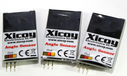 Angle sensors for CG meter (Ruder-Winkel Messer)