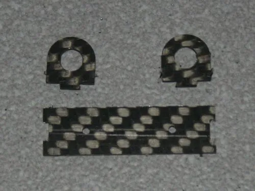 Halterung f�r Absperrhahn - 6mm Schlauch CFK