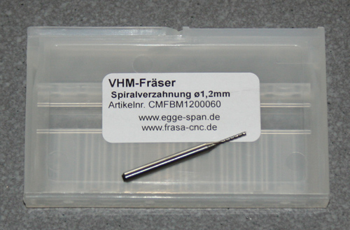 VHM-Frser mit Spiralverzahnung  1.20mm