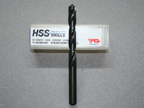 HSS, Spiralbohrer D=11,25 für Stahl, VA und Aluminium