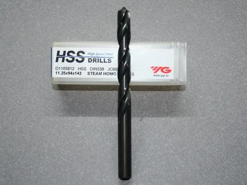 HSS, Spiralbohrer D=11,25 f�r Stahl, VA und Aluminium