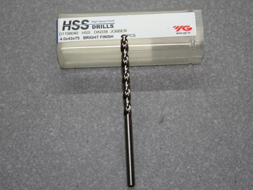 HSS, Spiralbohrer D=4,00 fr Aluminium