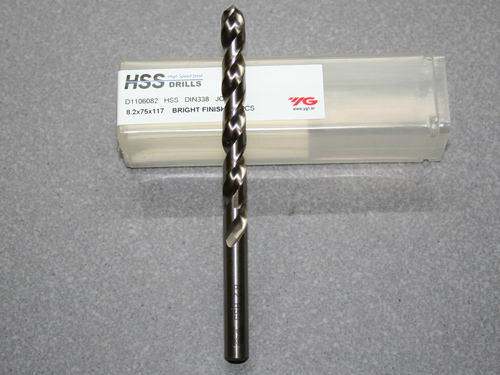 HSS, Spiralbohrer D=8,20 fr Aluminium