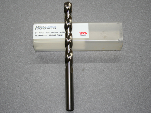 HSS, Spiralbohrer D=10,00 für Aluminium