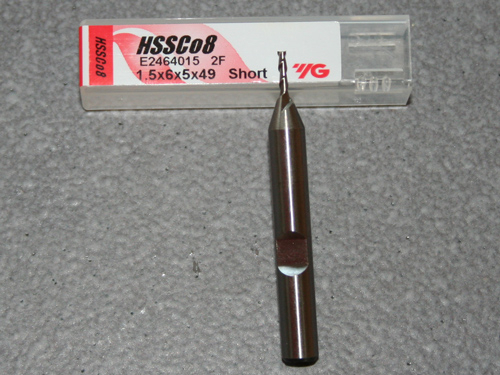 HSSE-CO8, 2 Schneiden 42 Rechtsspirale kurz 1.50mm, unbeschichtet