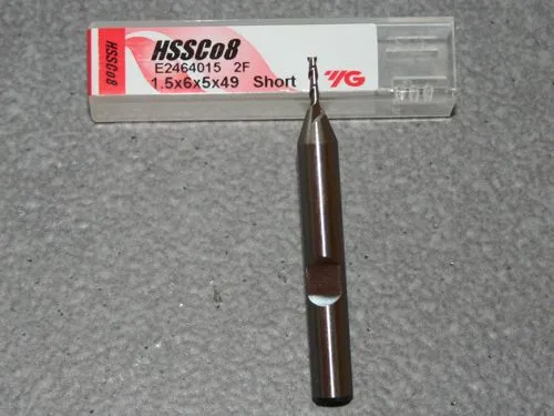 HSSE-CO8, 2 Schneiden 42� Rechtsspirale kurz 1.50mm, unbeschichtet