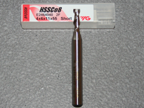 HSSE-CO8, 2 Schneiden 42 Rechtsspirale kurz 4.00mm, unbeschichtet