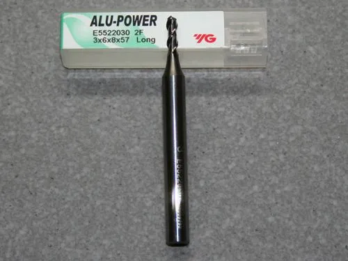 Alu-Power VHM 2-Schneider Alu, 3.00mm, RSP 45�, Stirnschn.