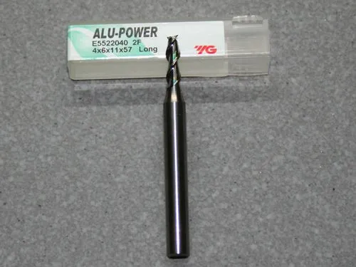 Alu-Power VHM 2-Schneider Alu, 4.00mm, RSP 45�, Stirnschn.