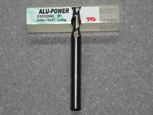 Alu-Power VHM 2-Schneider Alu, 6.00mm, RSP 45�, Stirnschn.