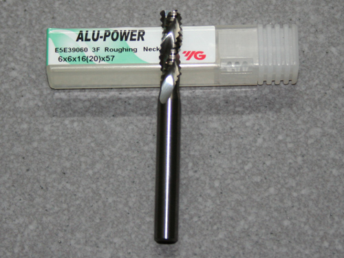 Alu-Power 3-Schneider Schruppfräser D=6 mm mit abgesetztem Schaftteil