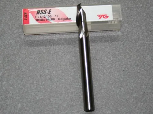 Einzahnfr�ser � 10.00mm f�r Aluminium, unbesch.