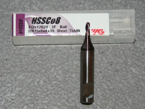 Radiusfr�ser � 2.00mm - 3-Schneider - TiAIN
