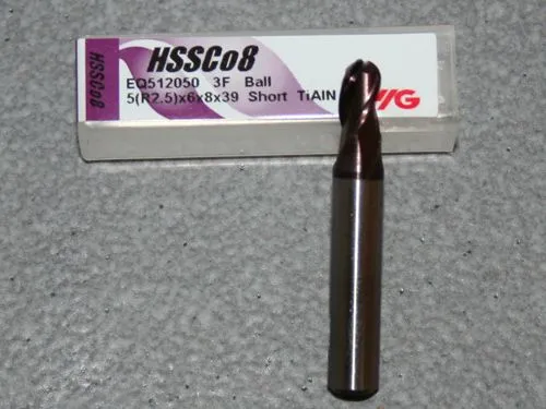 Radiusfr�ser � 5.00mm - 3-Schneider - TiAIN