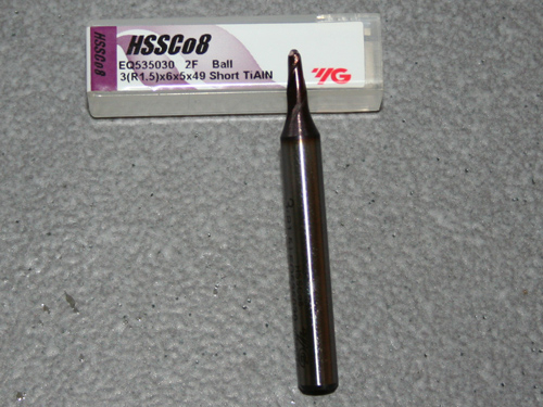 Radiusfrser  3.00mm R=1.50mm, 6mm Schaft, TiAIN