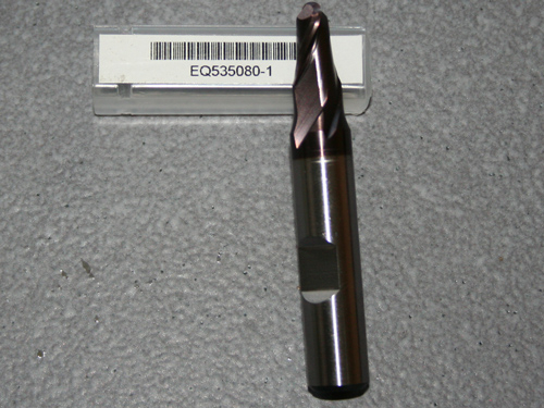 Radiusfräser Ø 8.00mm R=4.00mm, 10mm Schaft, TiAIN
