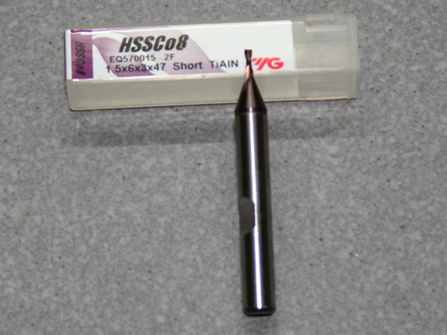 HSSE-CO8-TiAIN Fräser 2Z, 1.50mm