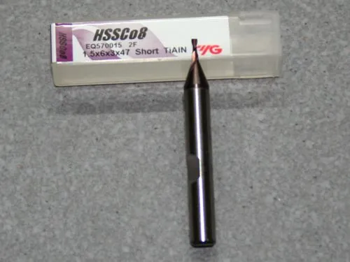 HSSE-CO8-TiAIN Fr�ser 2Z, 1.50mm