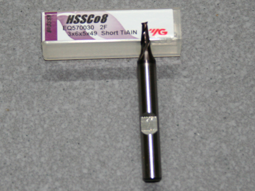 HSSE-CO8-TiAIN Fräser 2Z, 3.00mm