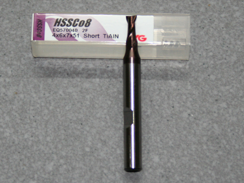 HSSE-CO8-TiAIN Fräser 2Z, 4.00mm