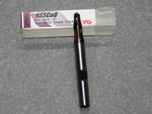 HSSE-CO8-TiAIN Frser 2Z, 5.00mm