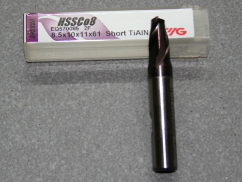 HSSE-CO8-TiAIN Frser 2Z, 8.50mm