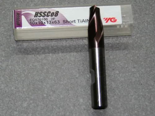 HSSE-CO8-TiAIN Fr�ser 2Z, 10.00mm