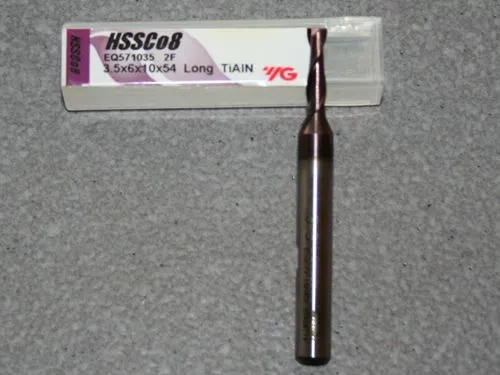 Nutenfr�ser, lang, � 3.50mm, TiAIN beschichtet