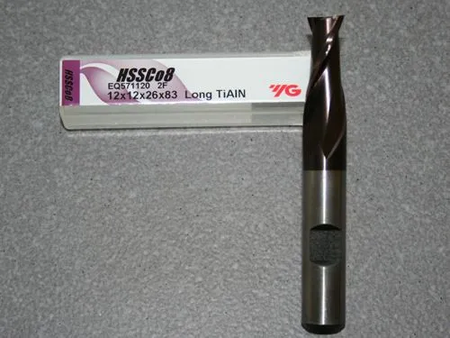 Nutenfr�ser, lang, � 12.00mm, TiAIN beschichtet