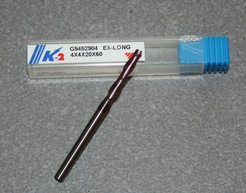 VHM-Fr�ser � 4.00mm, K-2, extra lang 60mm