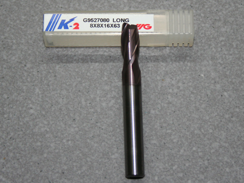 VHM 2-Schneider, K-2 Beschichtung, 8.00mm, lang.