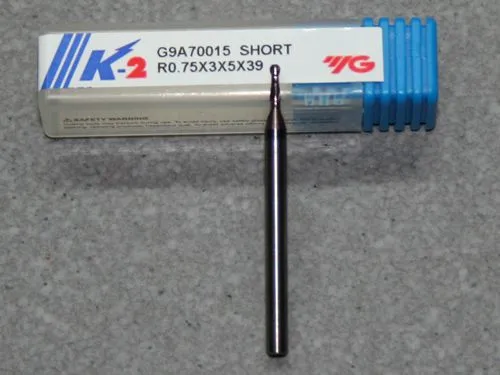VHM 2-Schneider mit Stirnradius � 1.50mm, K-2 beschichtet kurz