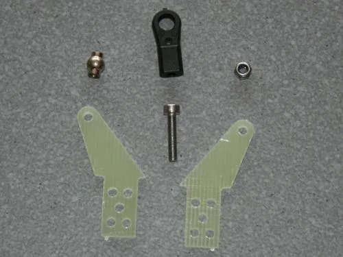 1 Kugelgelenk Ruderhorn RH45 M3 in 2,00mm GFK
