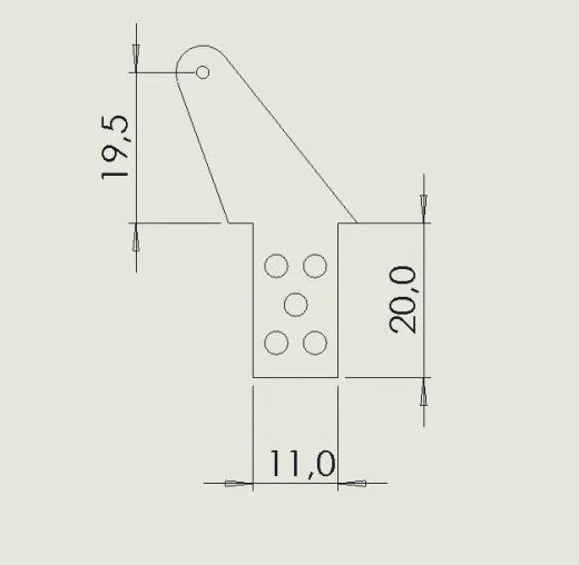10 Ruderh�rner RH45 in 2,00 mm GFK schwarz