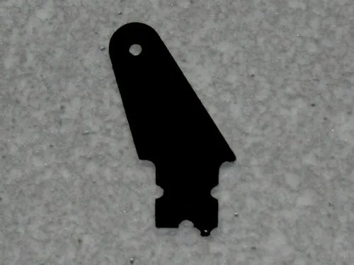 10 Ruderh�rner 13 mm aus 1,0 mm GFK schwarz (Set)