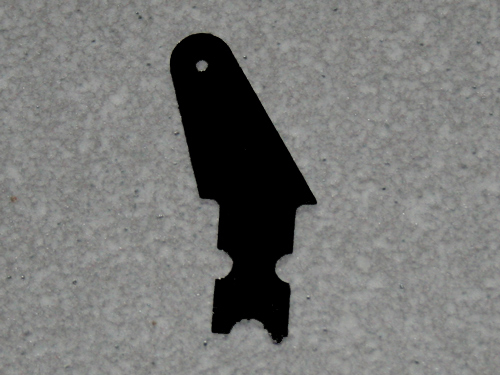 10 Ruderhrner 16 mm aus 1,5 mm GFK schwarz (Set)