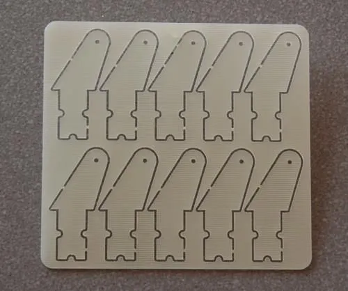 10 Ruderh�rner 13 mm aus 1,0 mm GFK (Set)