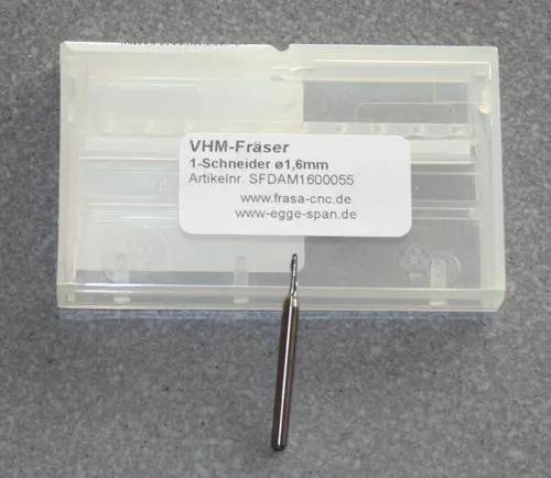 VHM-Fr�ser 1-Schneider 1,60mm