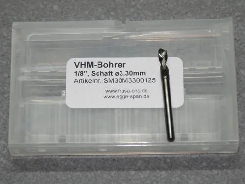 VHM-Bohrer mit 1/8 Schaft � 3.30mm