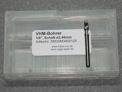 VHM-Bohrer mit 1/8 Schaft � 3.40mm
