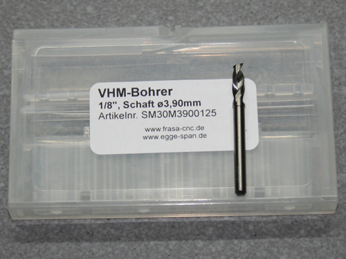 VHM-Bohrer mit 1/8 Schaft Ø 3.90mm