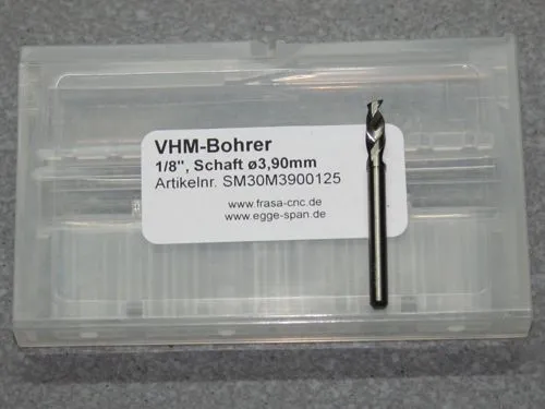 VHM-Bohrer mit 1/8 Schaft � 3.90mm