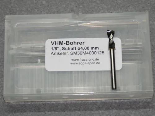 VHM-Bohrer mit 1/8 Schaft � 4.00mm