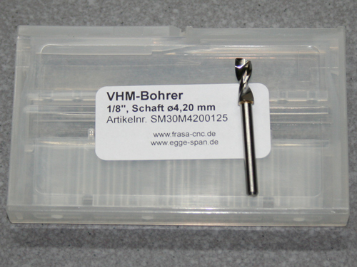 VHM-Bohrer mit 1/8 Schaft  4.20mm